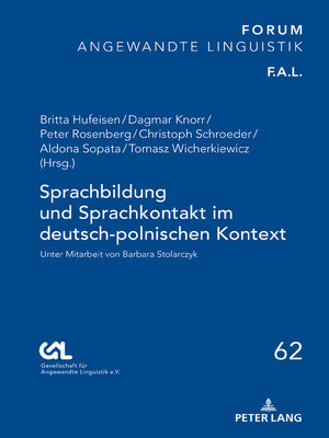 cover image of Sprachbildung und Sprachkontakt im deutsch-polnischen Kontext